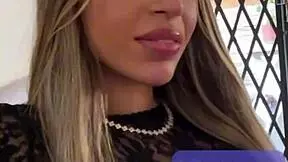 petite blonde latina natural tits shake in pov