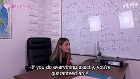 I taught my student proper masturbation with blowjobs and deepthroats 😏