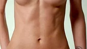 Skinny Teen Jane F Bounces On Ball