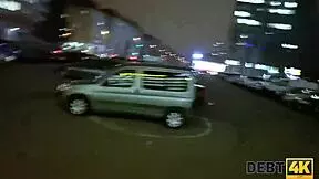 debt4k pretty debtor gets insane action from agent