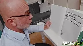 Shy student TEACHES teacher ANAL LESSON in HOME with DEEPTHROAT and ASSFUCKING!