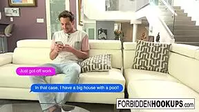 A FOOD DELIVERY TURNS INTO STEP-SIBLINGS BANGING!