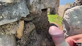 Public Dick Flashing - Girl Help Me To Cum In Mountains.