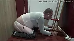 Bisexual Crossdresser Mark Wright Swallows Piss And Cum After Ass Fuck.