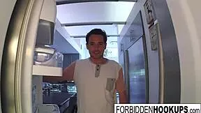 A FOOD DELIVERY TURNS INTO STEP-SIBLINGS BANGING!