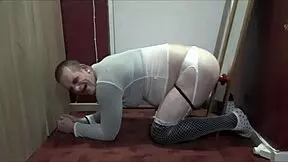 Bisexual Crossdresser Mark Wright Swallows Piss And Cum After Ass Fuck.