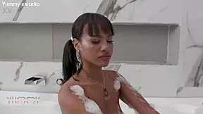 i'm brittany taylor, naughty teen playing in the jacuzzi before getting assfucked by guys and gangbanged