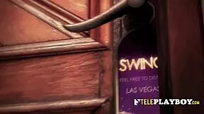 booty massage for petite sexy swinger brunette in wild orgy 😍