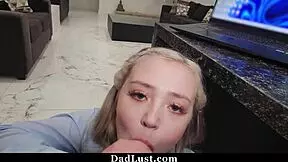 Stepdaddy Boldly Hires Stepdaughter For Intense Fucking