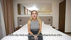 This is her first porn casting