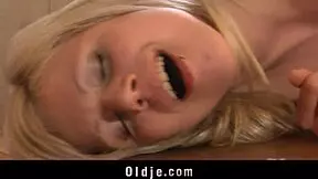 Pervert older man fucks young 18+ mini blonde 😈