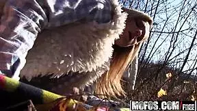 Mofos public pickups feature Cristal Caitlin outdoors