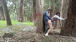 Old peasant fucks young college girl in the field.