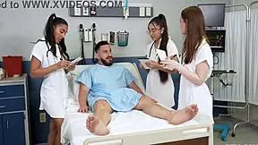 Doctor, doctor, doctor! Claire Black, Madison Wilde, Trinity Olsen, and Peter Green in action.