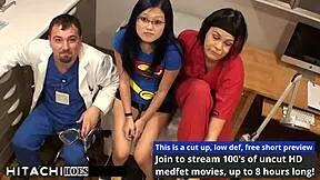 super heroine little mina enjoys hitachi orgasm from nurse amo morbia 😍