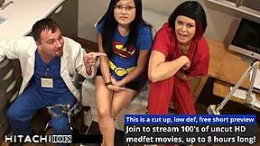 super heroine little mina enjoys hitachi orgasm from nurse amo morbia 😍