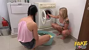 Fake hostel students cock throbs pumping load into warm wet mouth