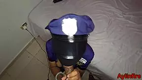 i try to catch a delivery and give him a ticket but he fucks me and i end up falling in love with him