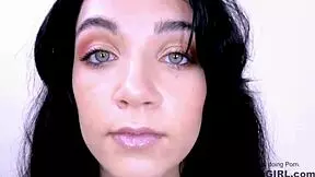 Why did that sweet brunette babe get fucked at her modeling audition?