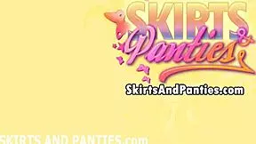 it really gets me off when people try to peek up my skirt