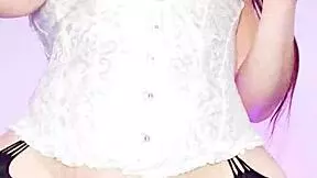 latina stepmom in lingerie shows off her big cameltoe to stepson