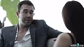 Nasty brunette babe vanna bardot using her trimmed pussy to affect a juror