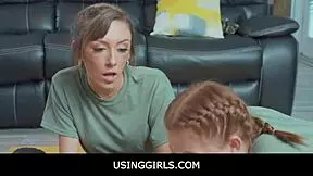 Army Sluts Dani Blu And Callie Black Bounce Their Pink Pussies On Submissive Stud