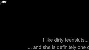 Did this teen puke slut come for piss and vomit session?