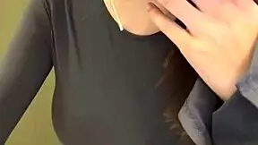 Pregnant Stepmother Yanks Out Her Milky Tits From Red Bra