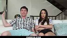 Step Sister Convinces Stepbro With Creative TV Remote Tactics