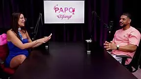 woman performs oral after discussion on group activity.