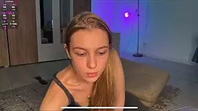 She finally experiences tight anal fingering in doggystyle