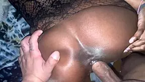 Ebony Creampie with Monster Cock Doggystyle