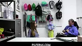 Shoplifting Teen Lets Officer Fuck Her Hard To Go Home