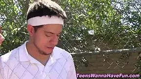 Amateur Teen 18+ Gets Cum Sprayed in Outdoor Party