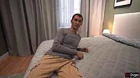 Blindfolded my wife so she thought my friend was fucking her instead - threesome with Katty West.