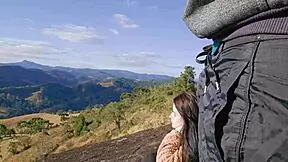Tour Guide Exposes Cock To Tourist On Mountain