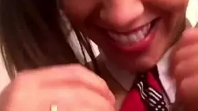 Horny Young Woman Shows Tits To Teacher For Blowjob