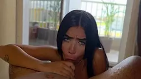 horny stepdad doesn't forgive cute stepsister 😈