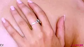 enchanting brunette beauty showcases her sexy body in interview