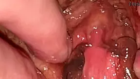 Amateur pink pussy licked after virginity loss