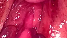 Amateur pink pussy licked after virginity loss