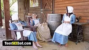 Amish women try first group sex.