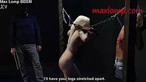 Sadistic Guy Canes Small Ass Of Blonde Babe