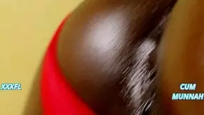 I luv black ebony lovin thick cock anal, red panties aside