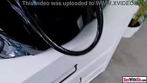 Tiny teen stepsister takes big dick