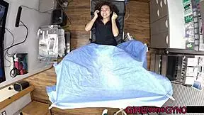 In florida hospital, doctor tampa performs urethra sounding on petite brooklyn rossi, with close up spreading and backstage views