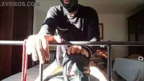 Laura in heels sexy milf bondage fucking with cum on tits