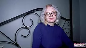 Platinum Blonde Coed Annie Archer Gives Bj And Gets Wet Muff Pounded