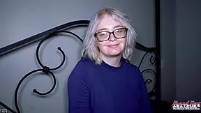 Platinum Blonde Coed Annie Archer Gives Bj And Gets Wet Muff Pounded